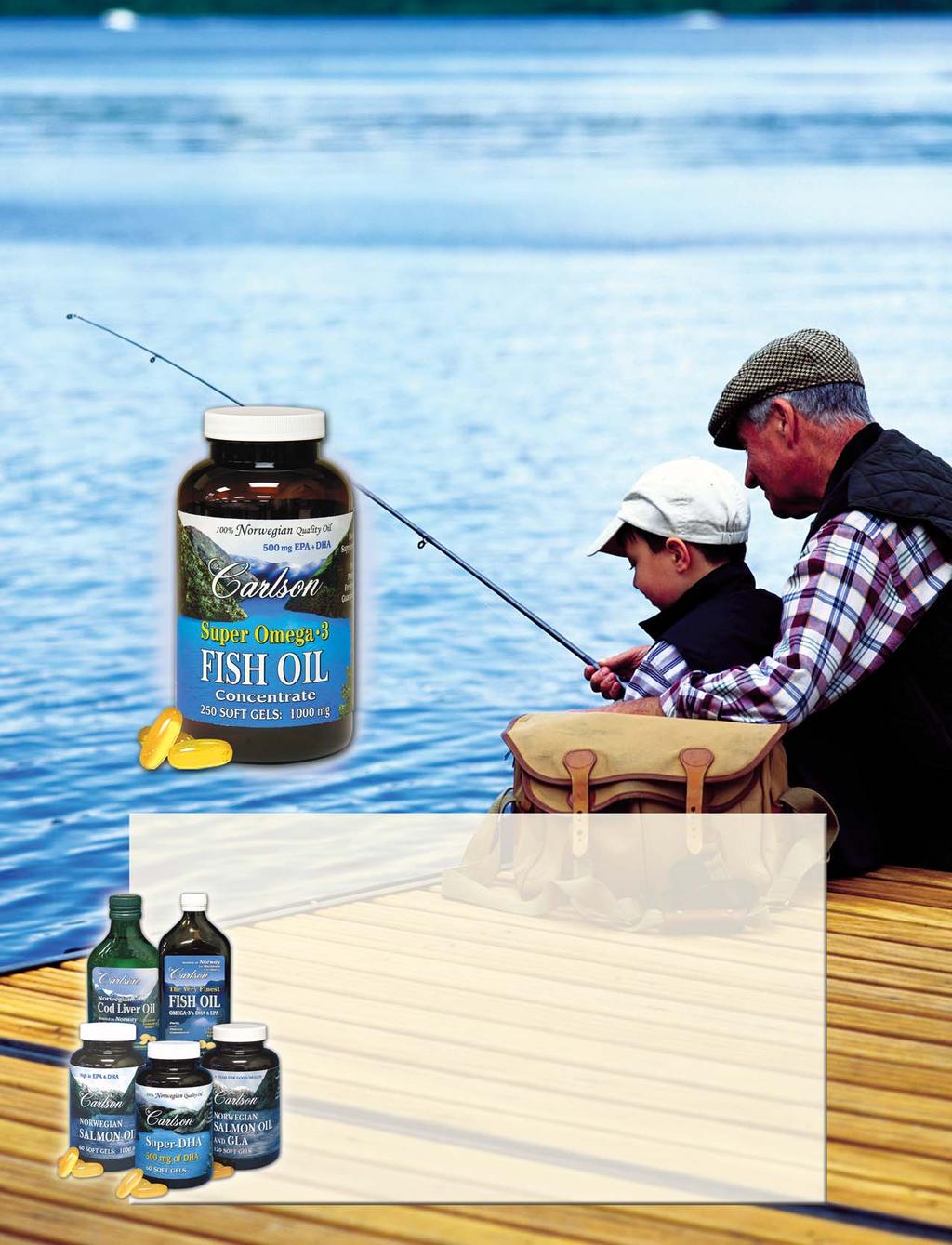 Catch Of The Day Carlson Fish Oil With Omega-3 s Support Healthy Heart, Brain, Nerves, Vision and Joints! C arlson Fish Oils are the next best thing to eating fish every day.