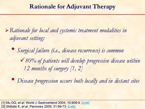 HIGHLIGHT ARTICLE - Slide Show Adjuvant Treatment of Pancreatic Cancer in 2009: Where Are We? Highlights from the 45 th ASCO Annual Meeting. Orlando, FL, USA.