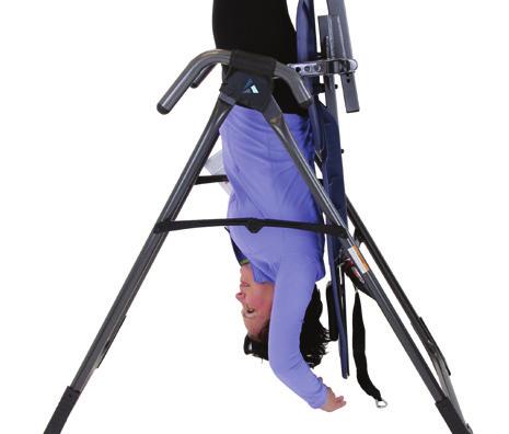 Inverting (continued) EP-970 Owner s Manual - 5 Full Inversion Full inversion is defined as hanging completely upside down (90 ) with your back free from the Table Bed.