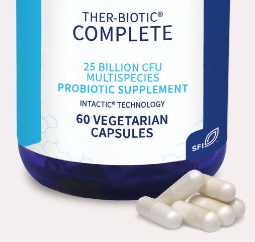 The 12 synergistic probiotic species in Ther-Biotic Complete can be expected to provide additive benefits extending far beyond the actions of the individual species.