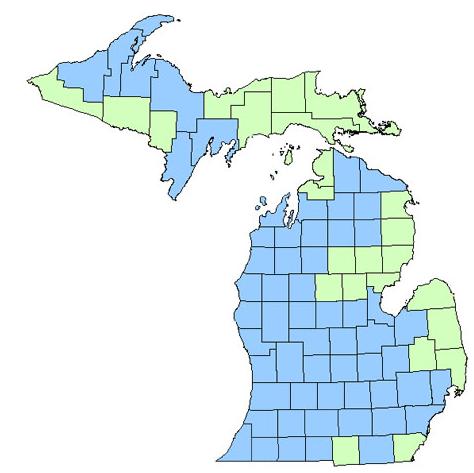 Map of National DPPs in the Greater Detroit Area Blue = has a National DPP Macomb County: Henry Ford Macomb Hospital Michigan State University Extension National Kidney Foundation of Michigan Oakland