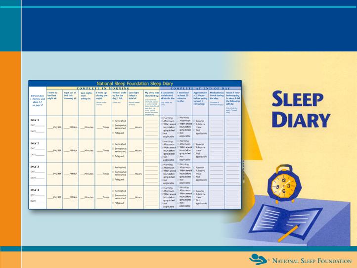 Keep a Sleep Diary to Identify