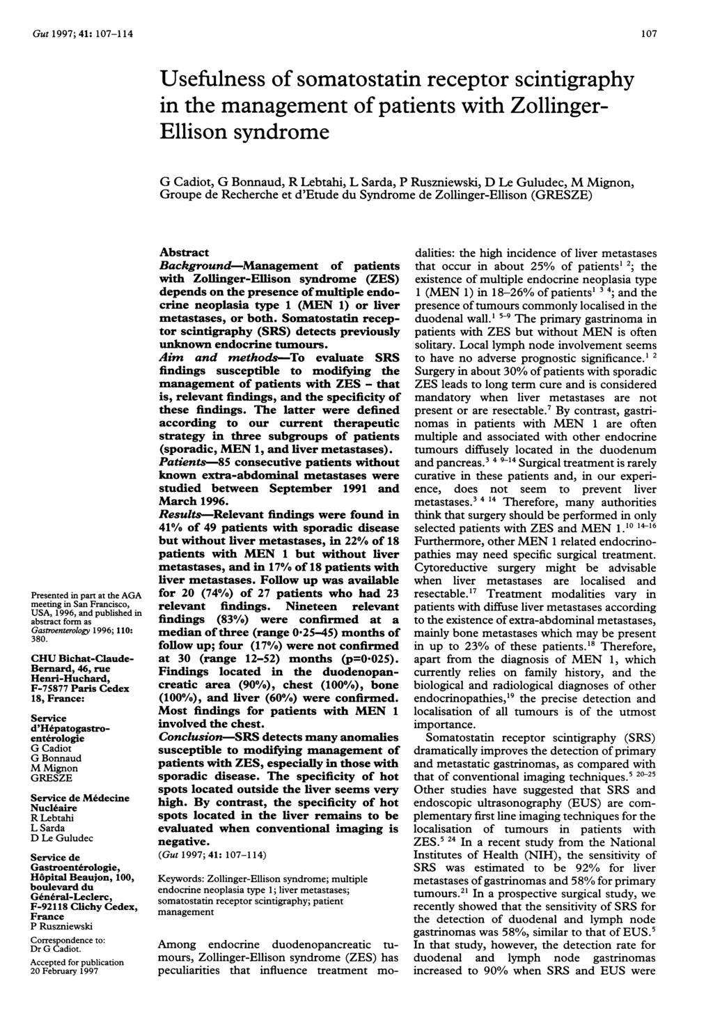 Gutl997;41: 107-114 Presented in part at the AGA meeting in San Francisco, USA, 1996, and published in abstract form as Gastroenterology 1996; 110: 380.