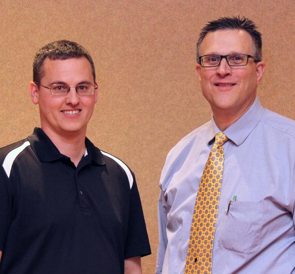 Chris Wissing and Jerry Huismann, mentor, Lacy Construction, Inc.