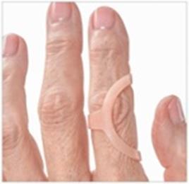 your finger or end knuckle and the oval on the palm side To prevent your middle knuckle from