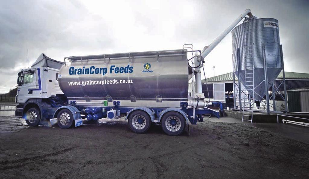 SILO/SHED FEEDS UTILISING TRACKER Rather than offering a standard range of silo feeds, GrainCorp Feeds works alongside dairy farmers to help meet on-farm production, reproduction, performance and