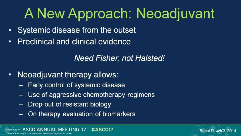 A New Approach: Neoadjuvant Presented By
