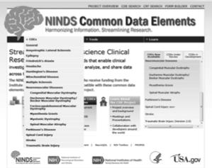 identified for use in particular NIHsupported research projects Minimum or core set of data elements to be collected in all studies of a particular type Resources are free to use May require
