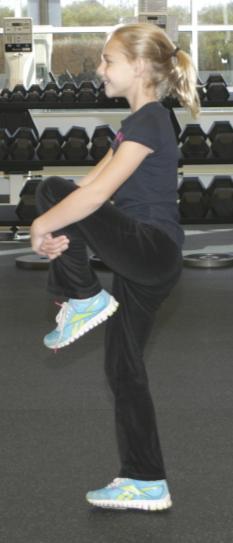Warm-Up Exercise Knee Hugs 10 to 25 Reps 1 None Stand straight with your feet shoulder-width apart.