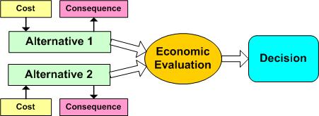 Economic evaluation is The comparative analysis of alternative courses of action in terms of both their costs and consequences in order to