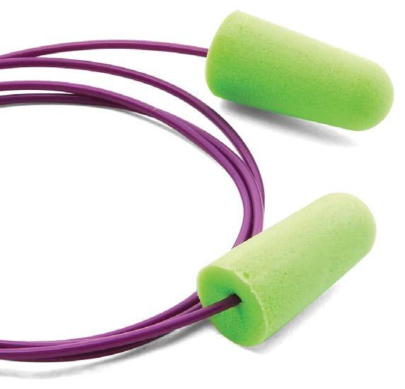 FIT TO BE TRIED Pura-Fit earplugs are tapered so they are easier to insert in any size ear canal.
