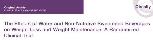 Obesity epub Dec 2015 1-year study of 308 subjects for a 12-week weight loss phase followed by a 9-month weight maintenance phase Calorie level to achieve 1 2 lb/week