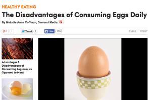 Eggs and Cholesterol Numerous studies show