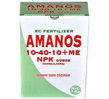 AMANOS NPK (10+40+10)+ME Registration No.: 7438 AMANOS NPK could be used when plants take roots and growing up to crop forming.