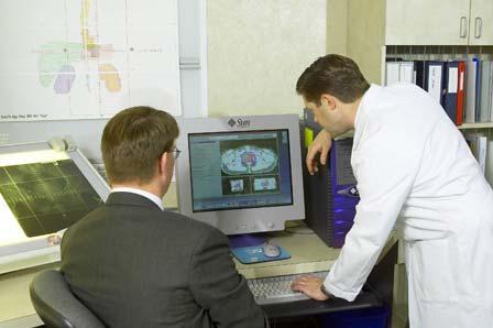 Planning Radiation Therapy - Simulation Each treatment is mapped out in detail using treatment planning software.