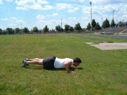 Push with your glutes, hamstrings, and quadriceps to return to the start position. Push-up Keep the abs braced and body in a straight line from toes/knees to shoulders.