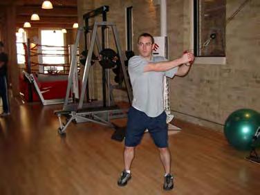 Exercise Descriptions Workout A Cable Chop Stand sideways beside a cable stack with your right shoulder closest to the stack.