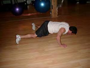 Exercise Descriptions Workout B Bear Crawl Start in a modified push-up position with your knees bent.