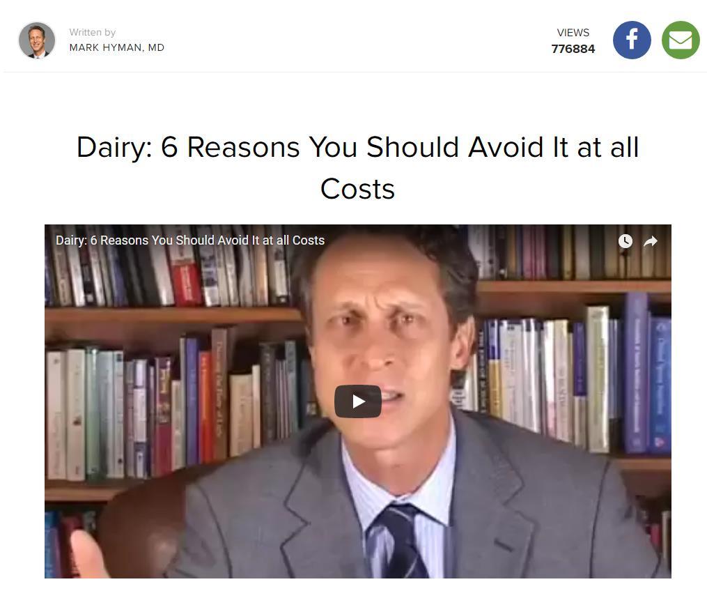 Dairy: We Don t Need It There is no