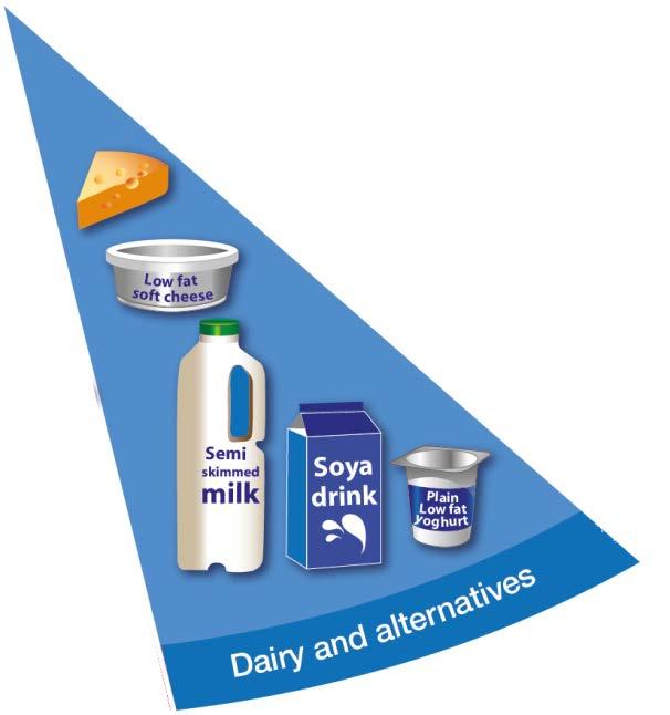 Dairy and Alternatives Aim to have 2 or 3 portions of dairy or dairy alternatives each day Try to