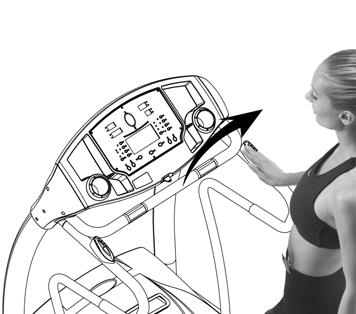 8 MOTION CONTROL OPERATION How to use MOTION CONTROL (Note: photos may vary from actual treadmill): 1.