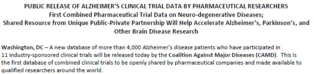 standard Database now has >6,000 research study patients Now being used
