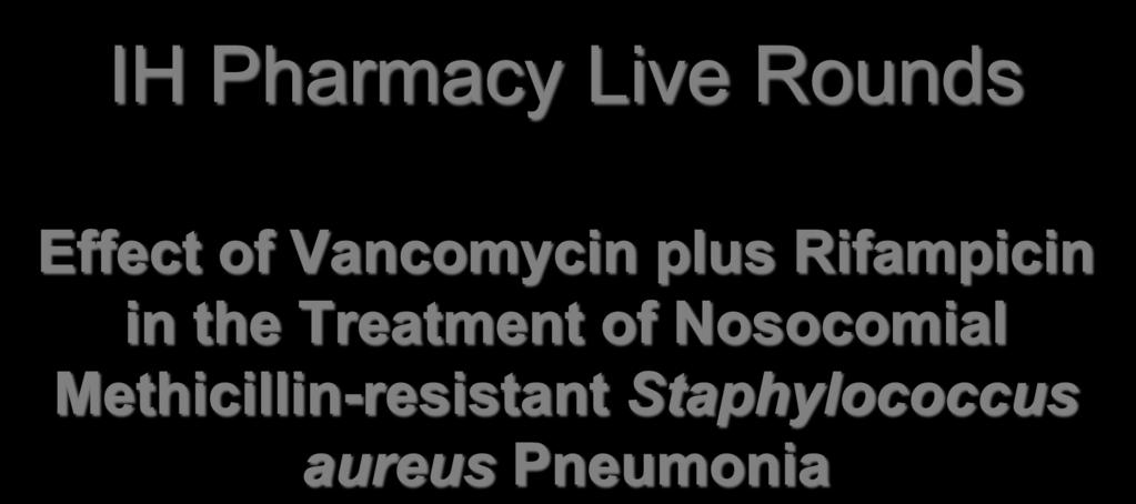 IH Pharmacy Live