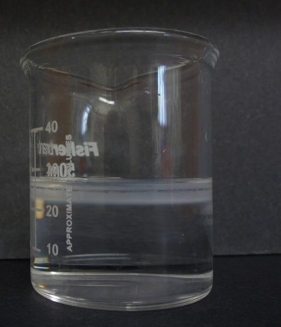 Organic Phase Aqueous Phase Figure 11. Photograph of surfactant-oil-water system when preparing emulsion by emulsion phase inversion method at 0 rpm.
