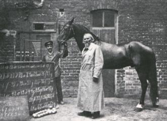 Clever Hans Early 1900s, Wilhelm von Osten claimed to have taught arithmetic to his horse.