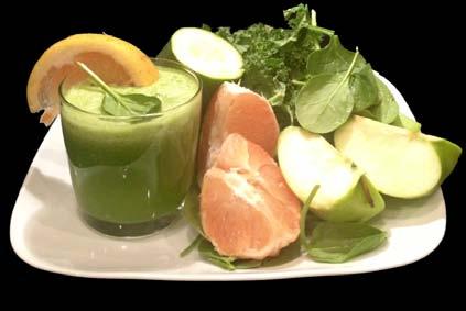 Energizing Juice 1 handful of kale 2 celery sticks 1 green apple 5 asparagus Fat