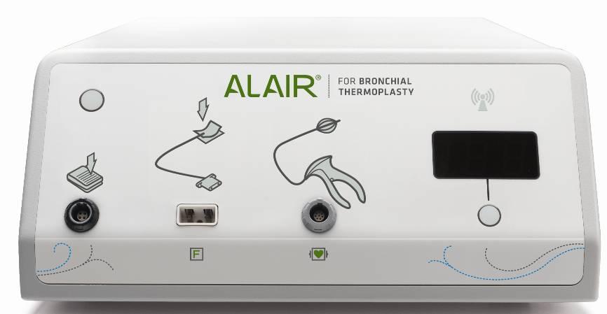 bronchoscope Alair Radiofrequency (RF) Controller designed to safely and