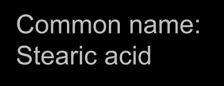 Fatty-acid Nomenclature Named according to the number of double