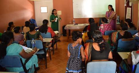 Kunnath & Ms Vineetha Sara Philip handling a session on