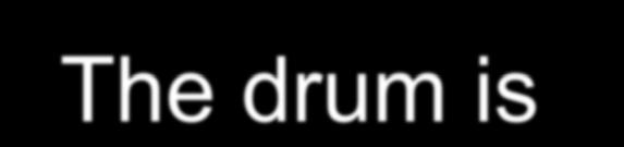 The drum is atelectatic and