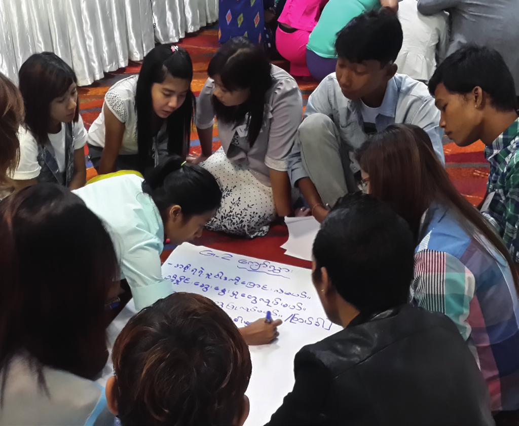 p6 Linking young men who have sex with men with sexual and reproductive health and HIV services: peer education in Myanmar young key populations from districts, who otherwise would have been