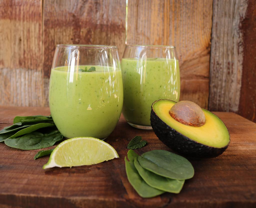 Green Mint Monster 1 Scoop of Clinical Paleo Protein Vanilla ½ Avocado ½ Cup spinach, packed 5 Fresh mint leaves or 1