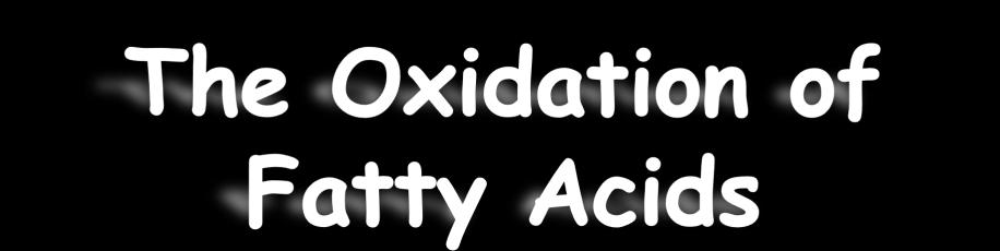 17 The Formation of Fatty Acyl CoA Fatty acids that enter tissue cells cannot be oxidized to produce energy until they pass through the membrane of the mitochondria.