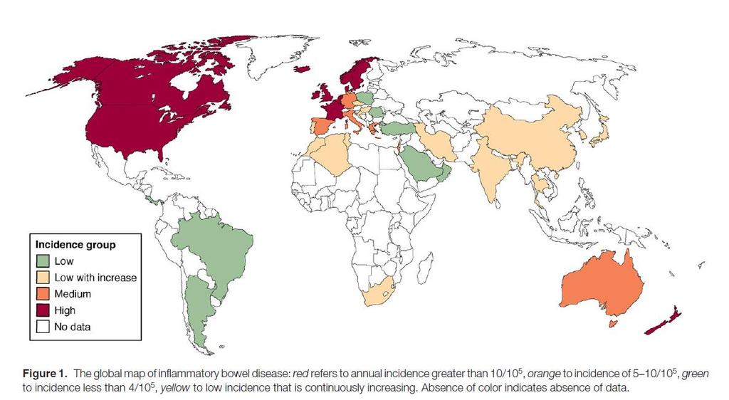 The global map of Crohn s Disease 20.