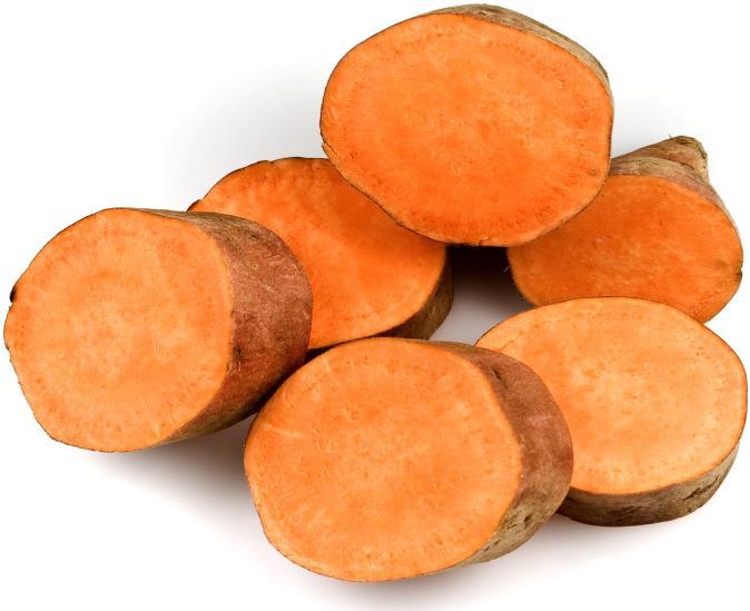 Carbs Sweet Potato This is a great source of Vitamin A and beta-carotene as well as a really