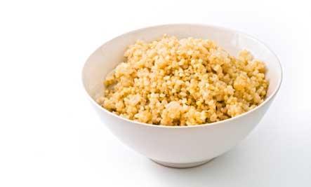 Quinoa This is another great source of complex carbs that is also gluten free.