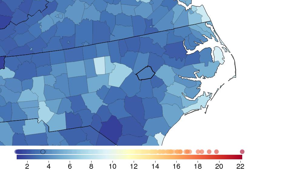 FINDINGS: HEAVY DRINKING Sex Wilson County North Carolina National National rank % change 2005-2012 Female 3.5 5.0 6.7 708 +39.3 Male 7.4 8.4 9.
