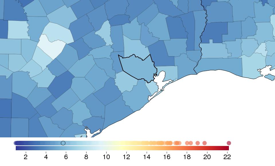 FINDINGS: HEAVY DRINKING Sex Harris County Texas National National rank