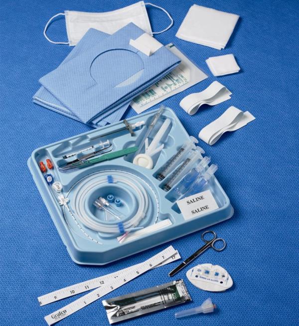 PICC Kits Guidewires provided in different diameters, lengths and tip configuration for specific insertion