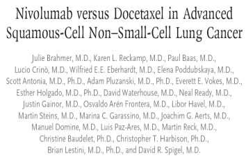 DAKO 28-8 The efficacy of nivolumab, including a survival benefit, was observed regardless of tumor PD-L1 expression levels, with results showing that PD-L1 expression was neither prognostic nor