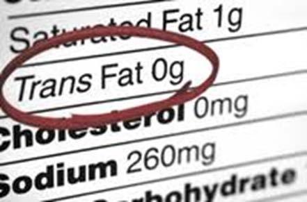 Trans Fat Standards Naturally occurring in beef, some dairy products Concern - trans fats that result from