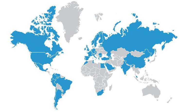 sites worldwide.
