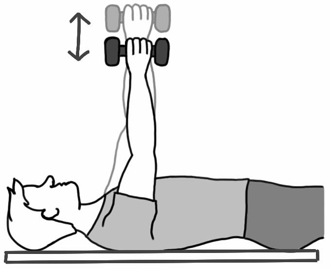1. Lie on your back with your arm straight up in the air. 2. Push your shoulder up toward the ceiling. Now that you ve read this: p Show your nurse or doctor how you will do these shoulder exercises.