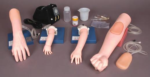Arm II Hand Pediatric IV Hand Circulation pump Simulator Intravenous Arm II Set Part No: KKM50B A complete set of state-of-art IV simulators for blood collection, intravenous injection and drip