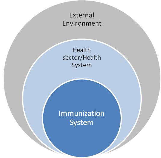 Health system environment Immunisation system components Health system building blocks Financing Operations 1.