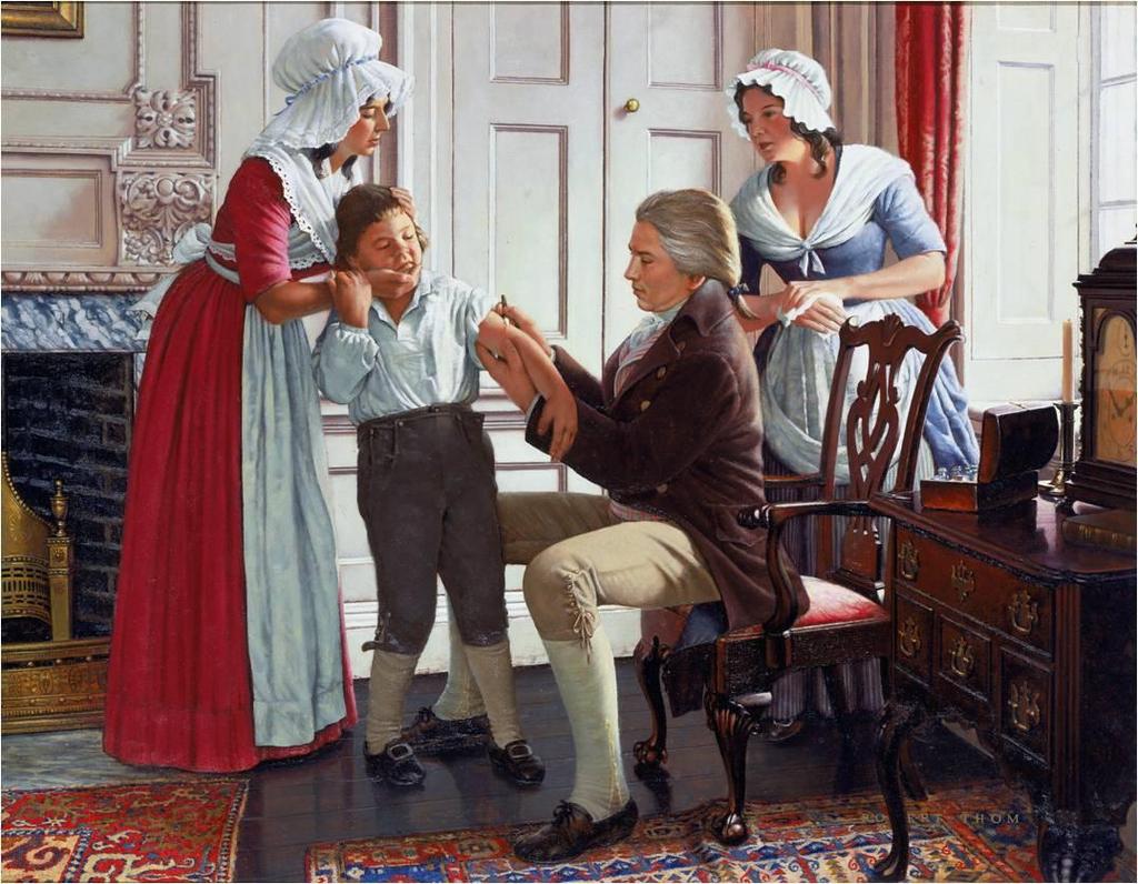 The basis of modern vaccination was laid in 1796.